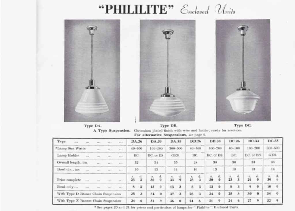 Vintage Philips opal pendler fra Holland