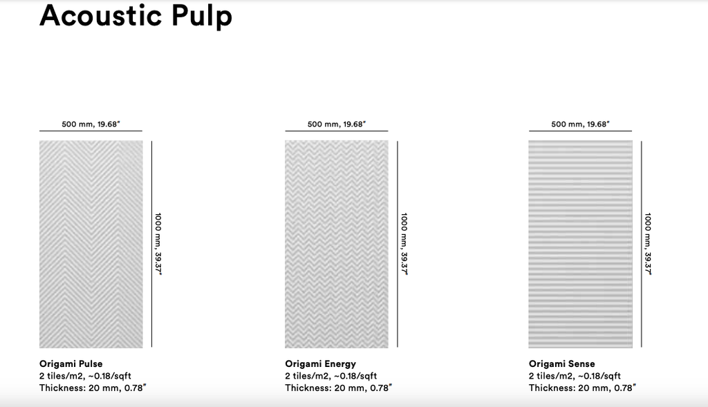 Akustikplader - Baux Pulp Akustikplader, 100 % Bio, 100 % Genanvendelige