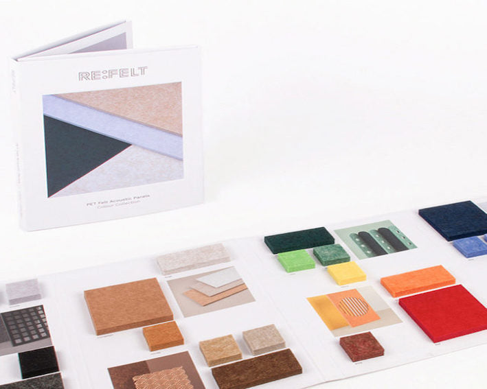Refelt - Sample folder med alle 28 farver som rigtige prøver